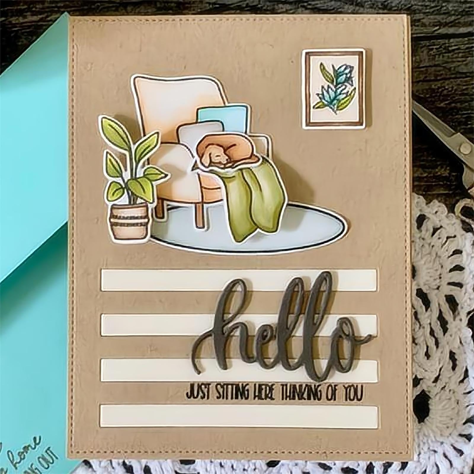 Amazon.co.jp: Briartw スタンプとダイス カード作成用 ホームクリア